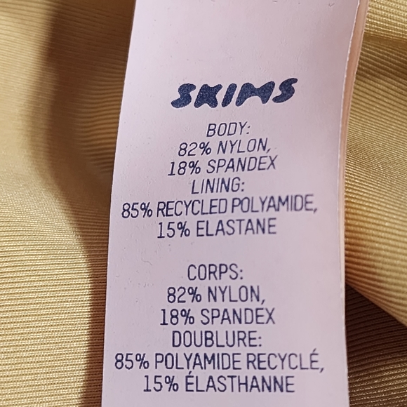 Gold Skims METALLIC SWIM BANDEAU BIKINI/MEDIUM/ NWT - Picture 10 of 13